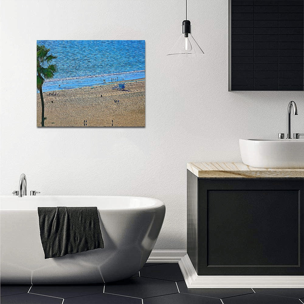 Summer In the Palisades | Frame Canvas Print 20x16 inch | SM Based Artist - Art Meets Apparel