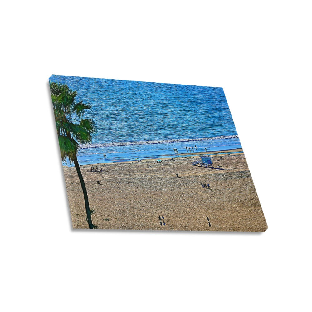 Summer In the Palisades | Frame Canvas Print 20x16 inch | SM Based Artist - Art Meets Apparel