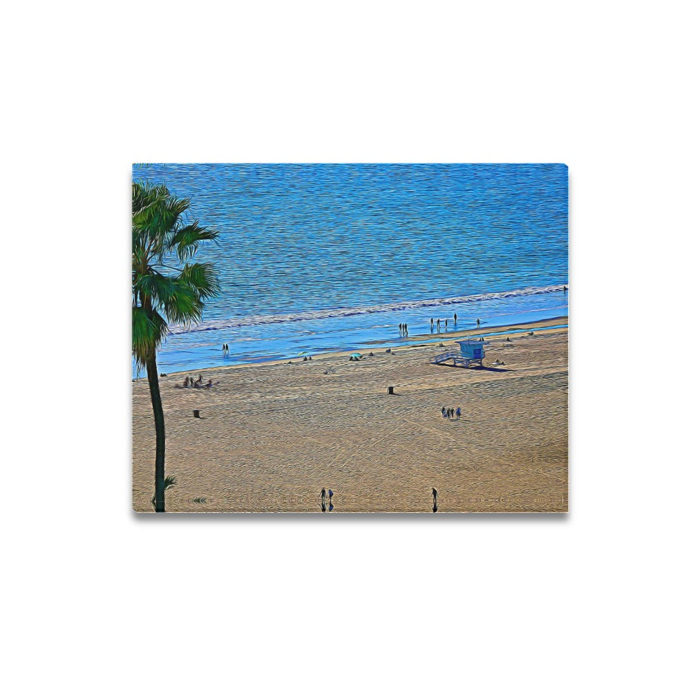 Summer In the Palisades | Frame Canvas Print 20x16 inch | SM Based Artist - Art Meets Apparel