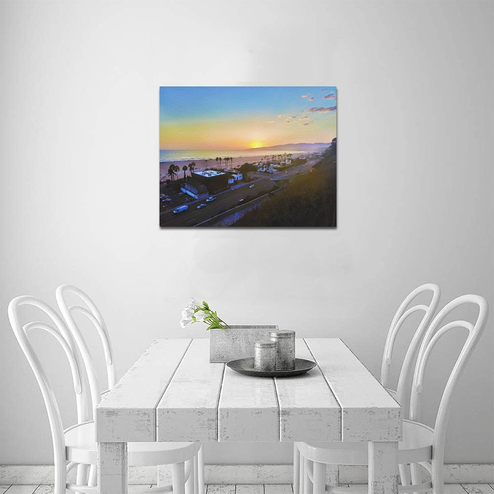 Interrupted Beauty | Frame Canvas Print 20x16 inch | Santa Monica Artist - Art Meets Apparel