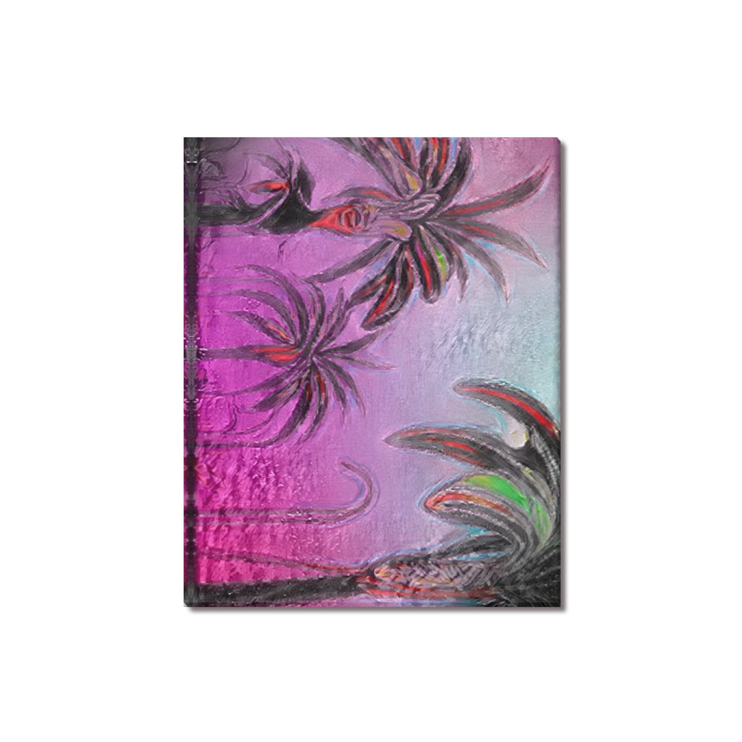 Tropicali Purple | Frame Canvas Print 20"x16"(Made in USA) | LA based Artist - Art Meets Apparel