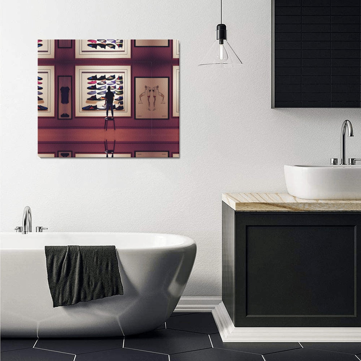 SneakerHead Only Fitting | Frame Canvas Print 24"x20" | Made in the USA