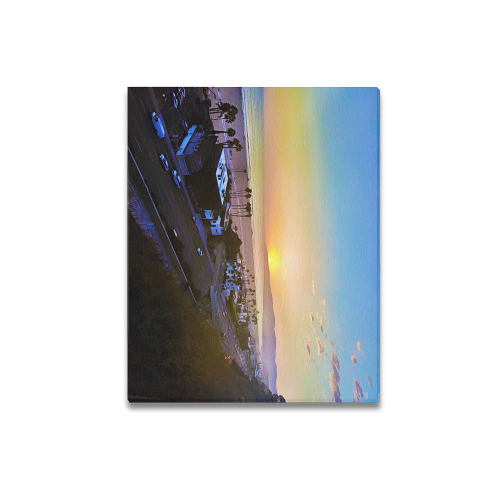 Interrupted Beauty | Frame Canvas Print 20x16 inch | Santa Monica Artist - Art Meets Apparel