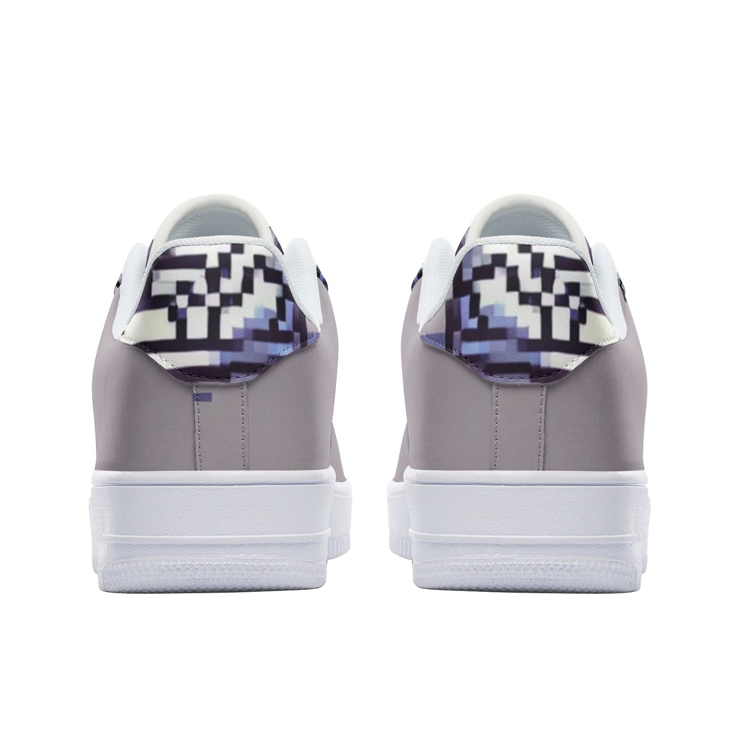 Pixelated Koala Hidden Design | Unisex Low Top Leather Sneakers | Limited Edition Leather