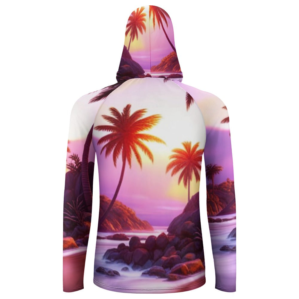Tropical Vibes | Men's Light Hoodie | Artist Design - Art Meets Apparel