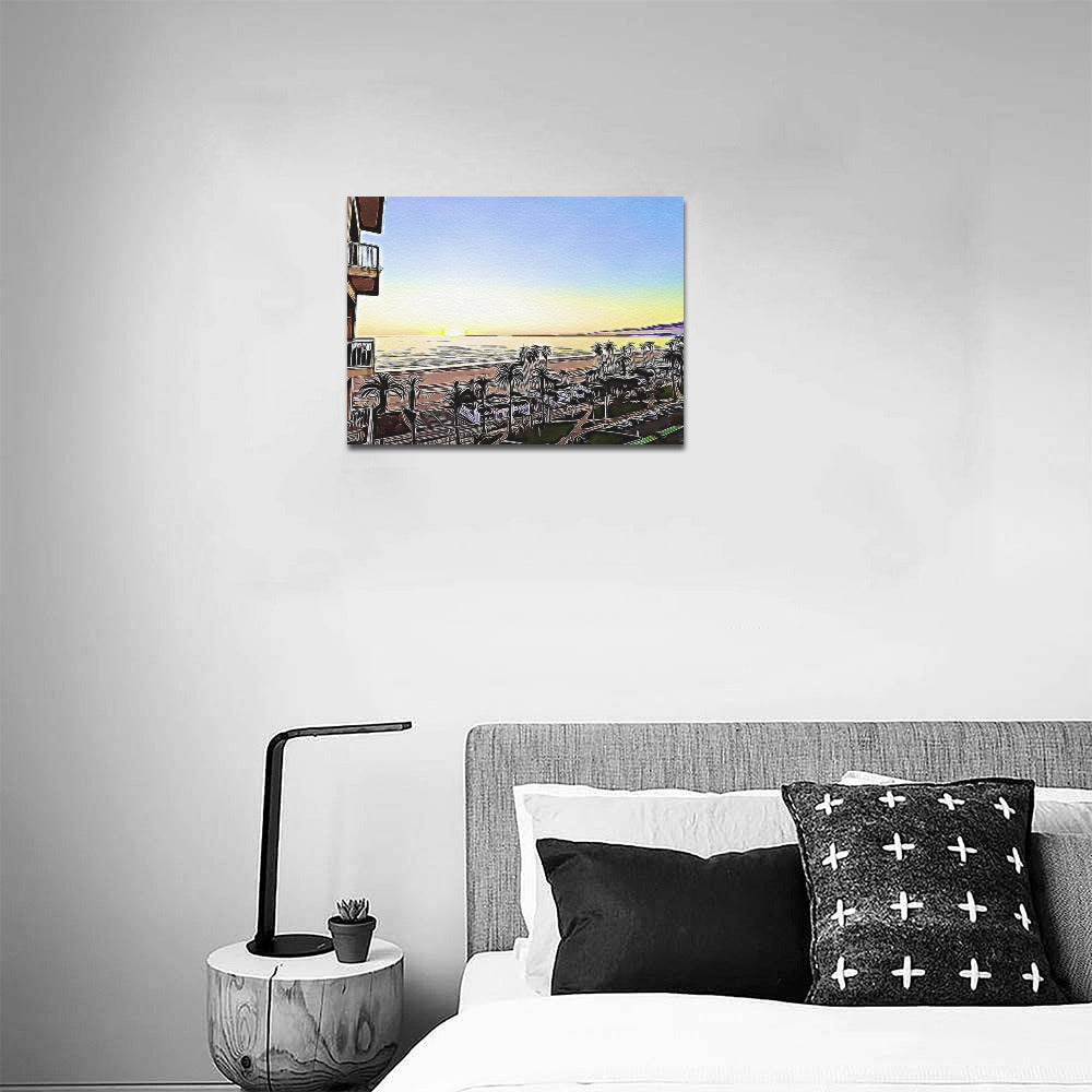 Out Over the Palisades Canvas 16x12 inch