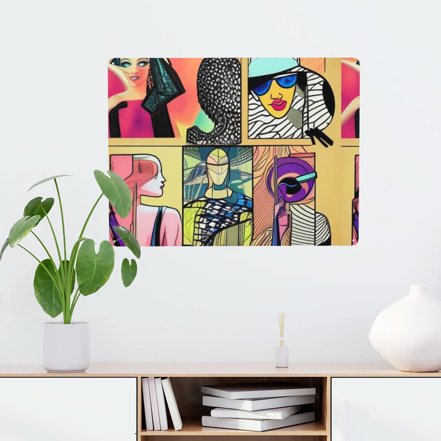 Hidden Artwork #4 | Steel Metal Art Decor 12x16in(Horizontal) | LMNE LOCAL DESIGN