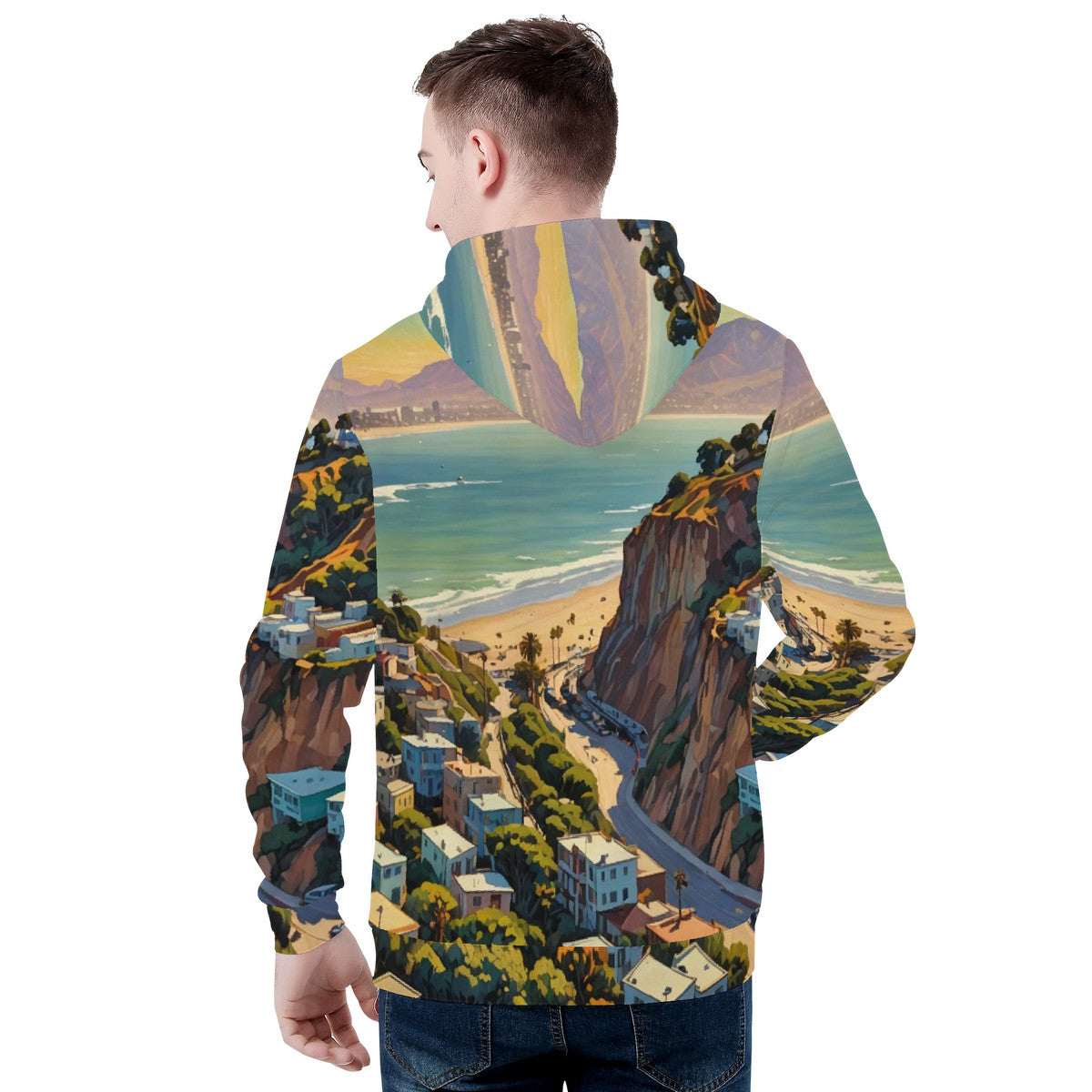 Down The PCH To Malibu | Mens Hoodie | Artist Designed