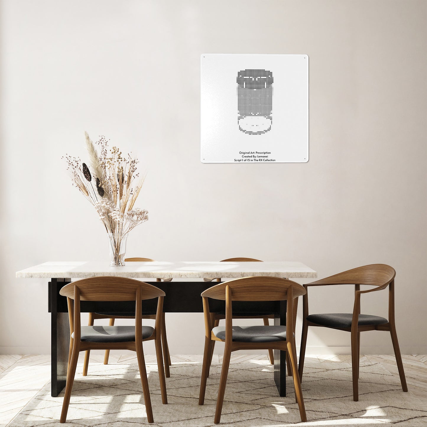 NFT era 2021 | Rare Artwork Part of a Collection of 20-30 other pieces of art | Square Steel Cut Out Shape Metal Art Decor