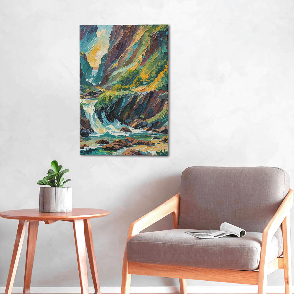 Collect the Vibe Artwork | Created by: LMNE | Canvas with Mounting Brackets 16x24in (vertical)