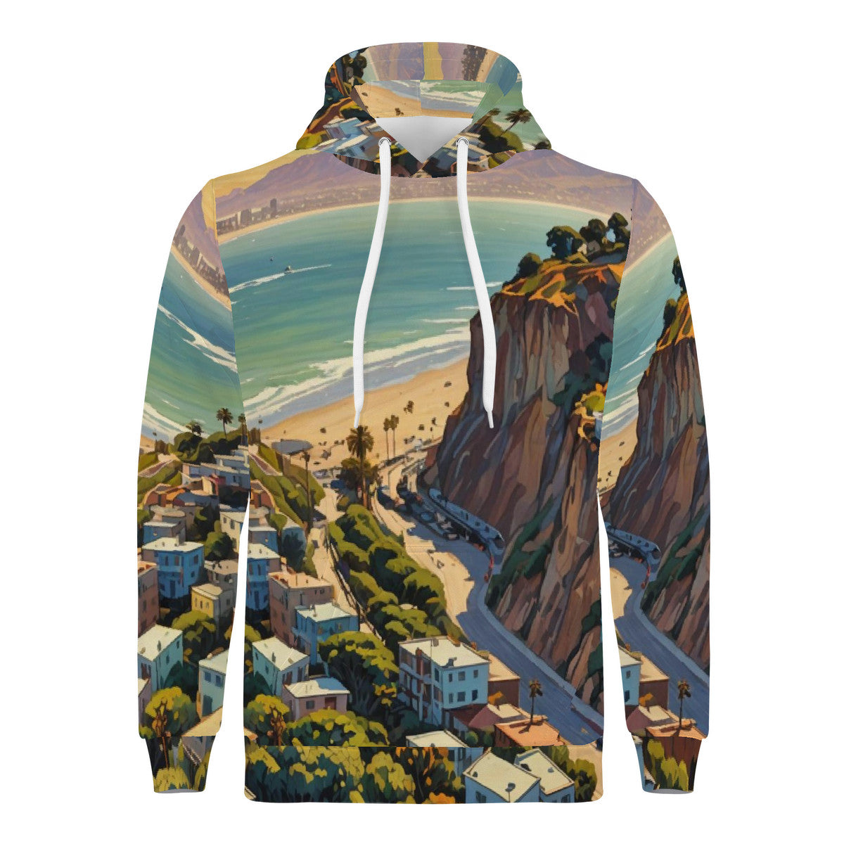 Down The PCH To Malibu | Mens Hoodie | Artist Designed