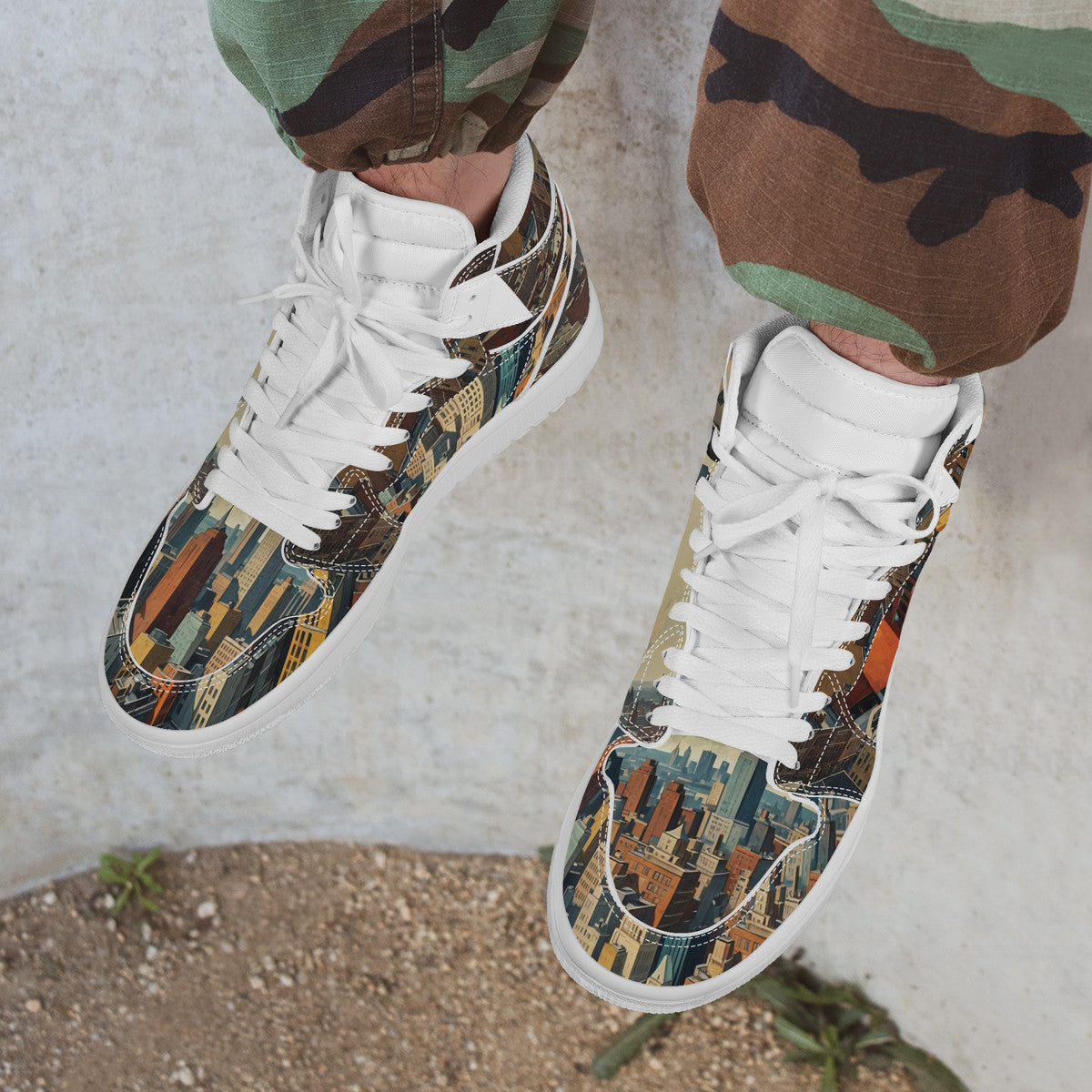 Flok2 | High Top Eco Friendly Leather Sneaker | LMNE Design