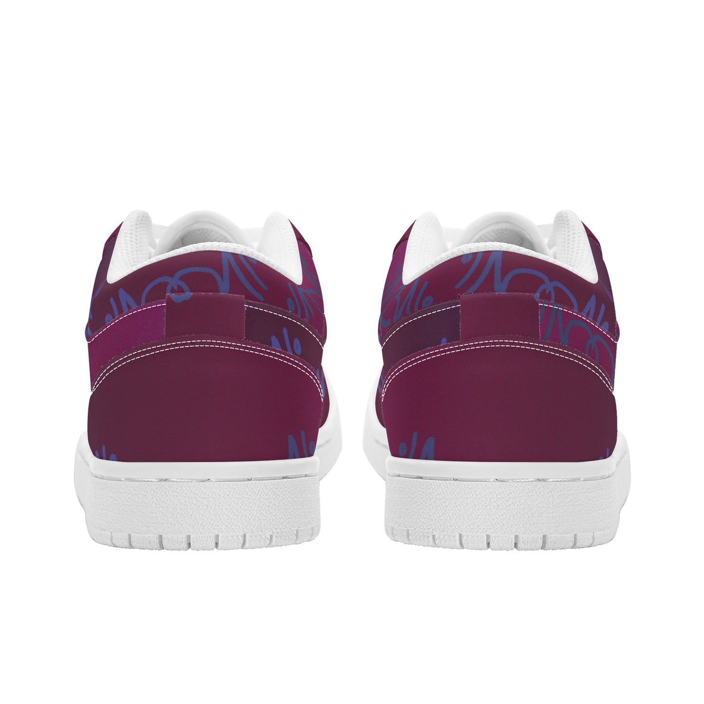 Low Top | Dark Purp Lemonei | Designed Shoes - Art Meets Apparel