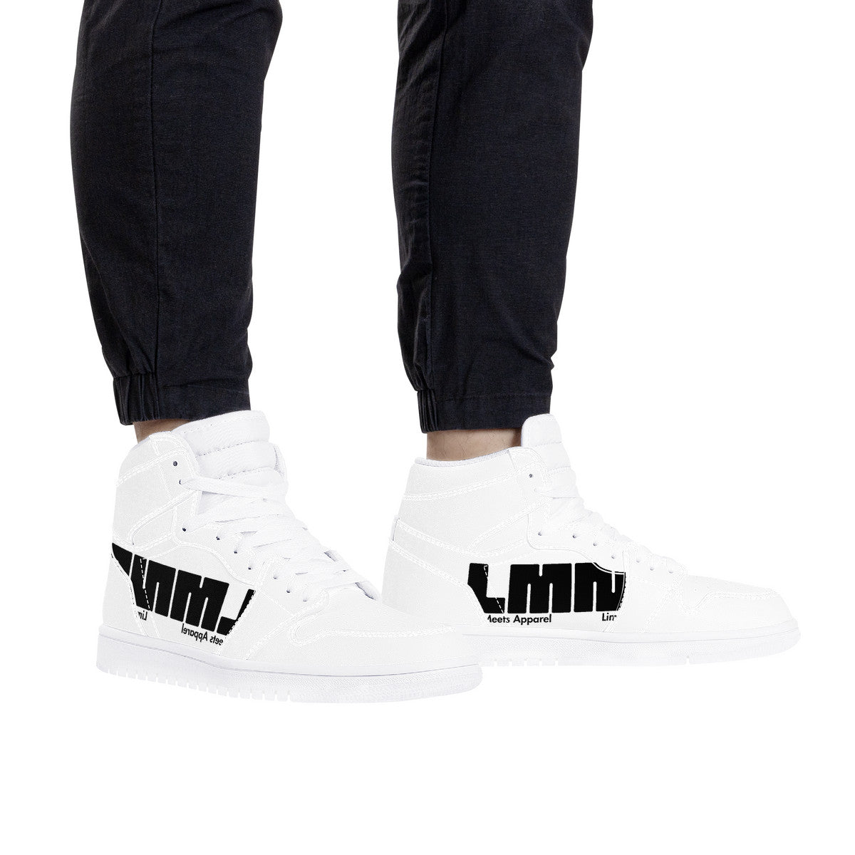 The Original White LMNE | High Top Eco Friendly Leather | LIMITED EDITION KICKS MENS