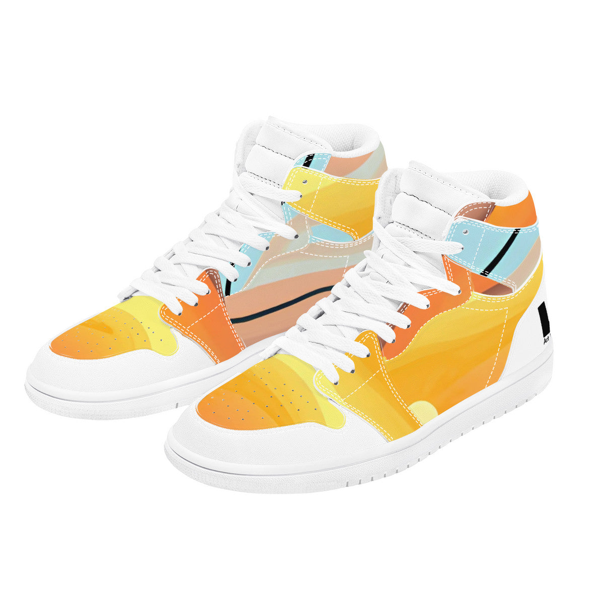 Sunset Piet #1 | High Top Vegan Leather Sneakers