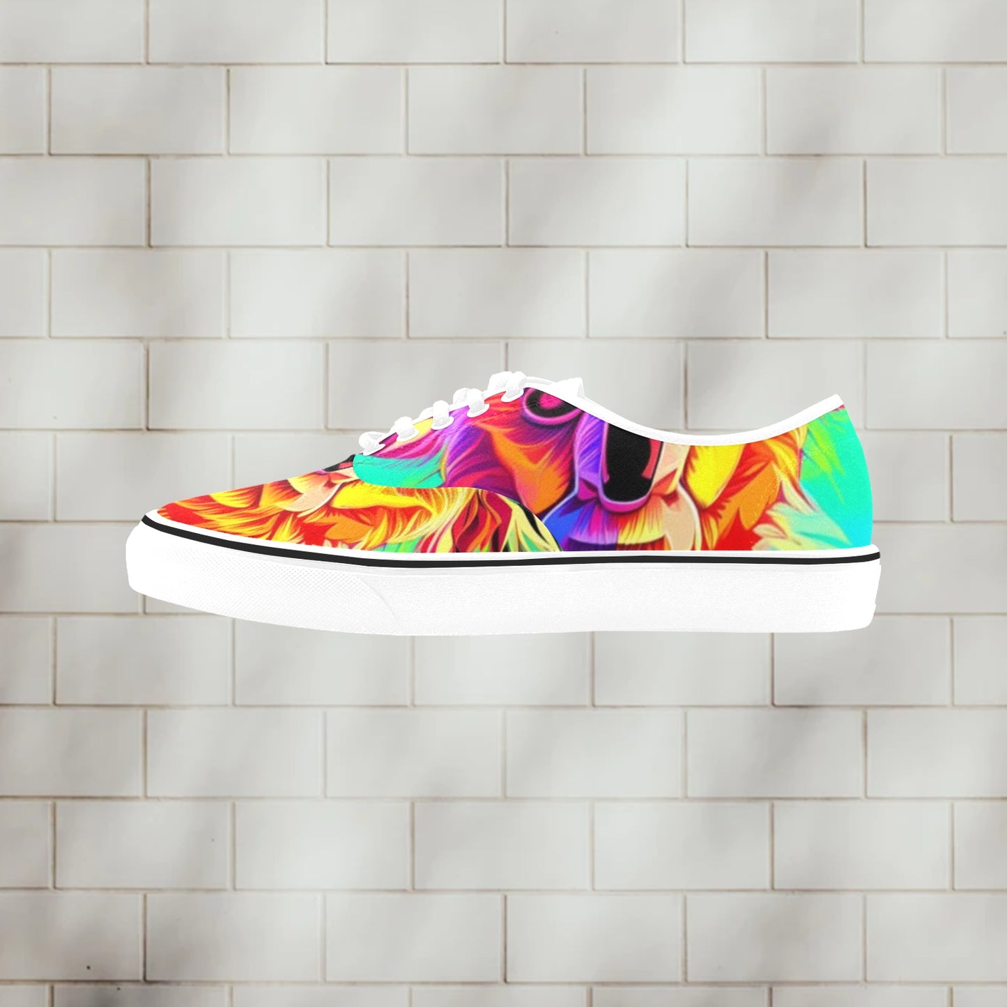 The Jungle + | Men's Classic Canvas Low Top Shoes - Art Meets Apparel
