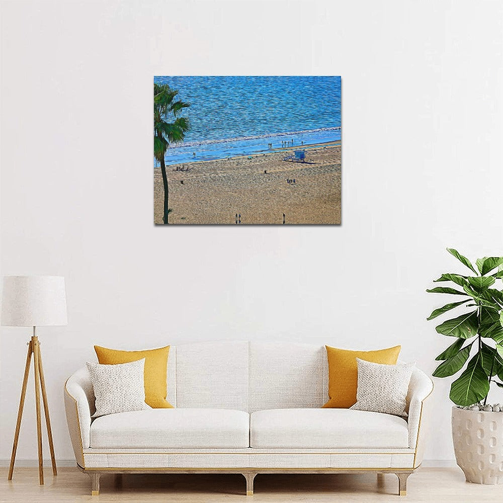 Summer In the Palisades | Frame Canvas Print 20x16 inch | SM Based Artist - Art Meets Apparel