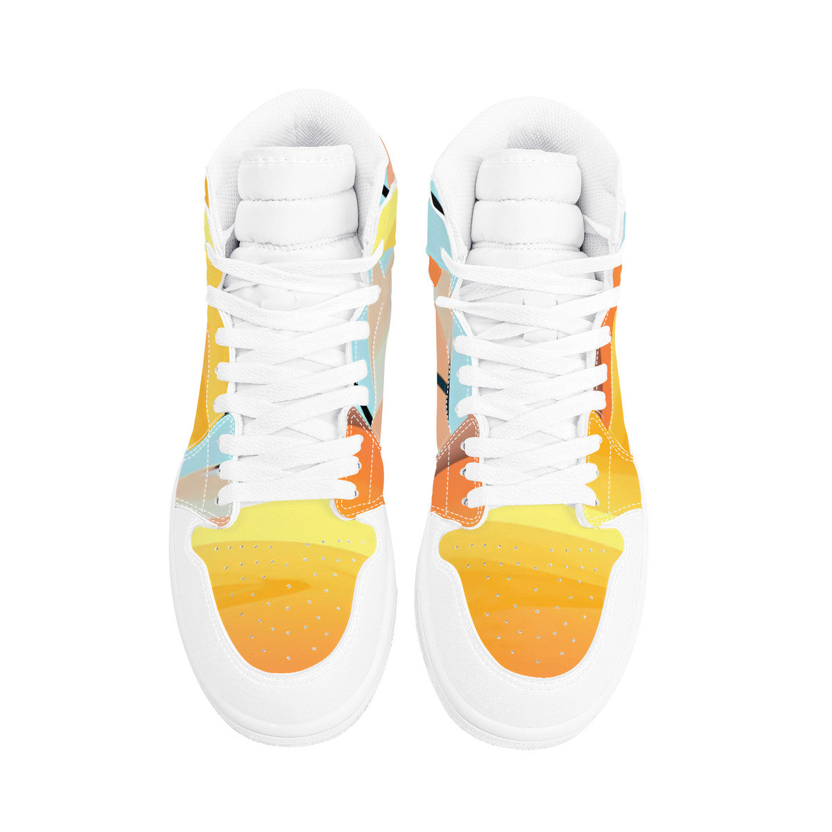Sunset Piet #1 | High Top Vegan Leather Sneakers