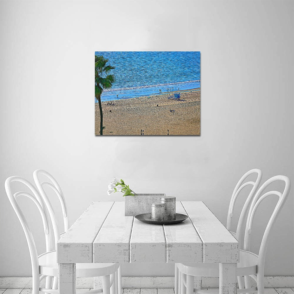 Summer In the Palisades | Frame Canvas Print 20x16 inch | SM Based Artist - Art Meets Apparel