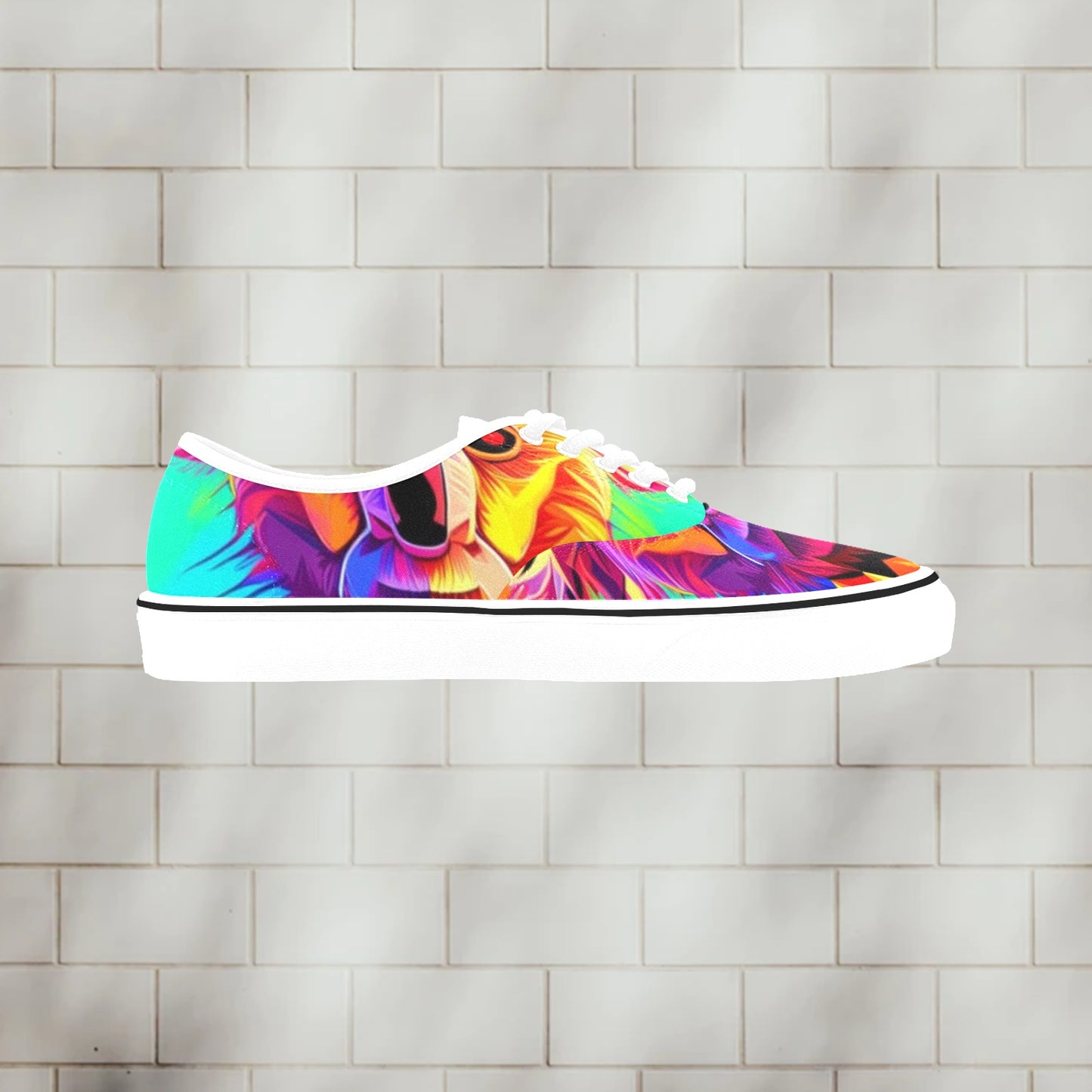 The Jungle + | Men's Classic Canvas Low Top Shoes - Art Meets Apparel