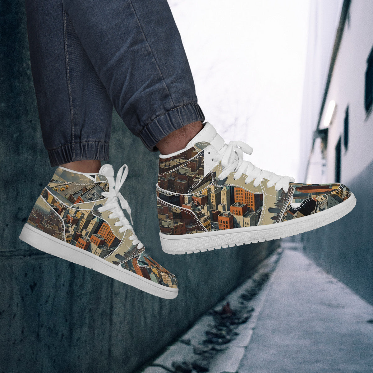 Flok2 | High Top Eco Friendly Leather Sneaker | LMNE Design
