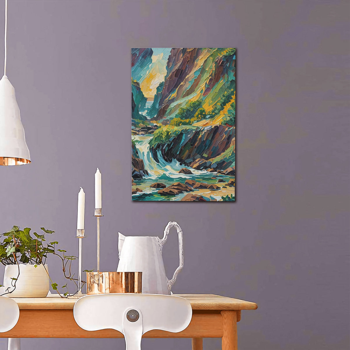Collect the Vibe Artwork | Created by: LMNE | Canvas with Mounting Brackets 16x24in (vertical)