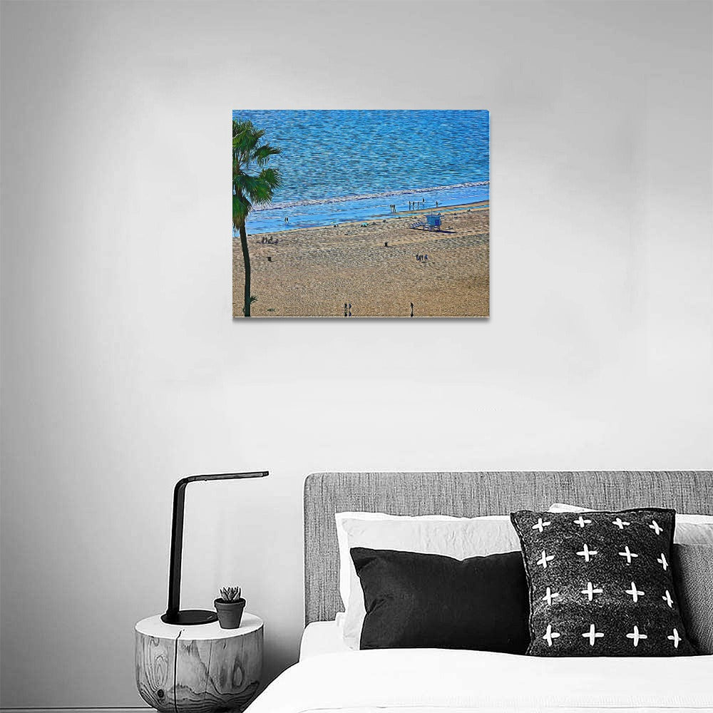 Summer In the Palisades | Frame Canvas Print 20x16 inch | SM Based Artist - Art Meets Apparel