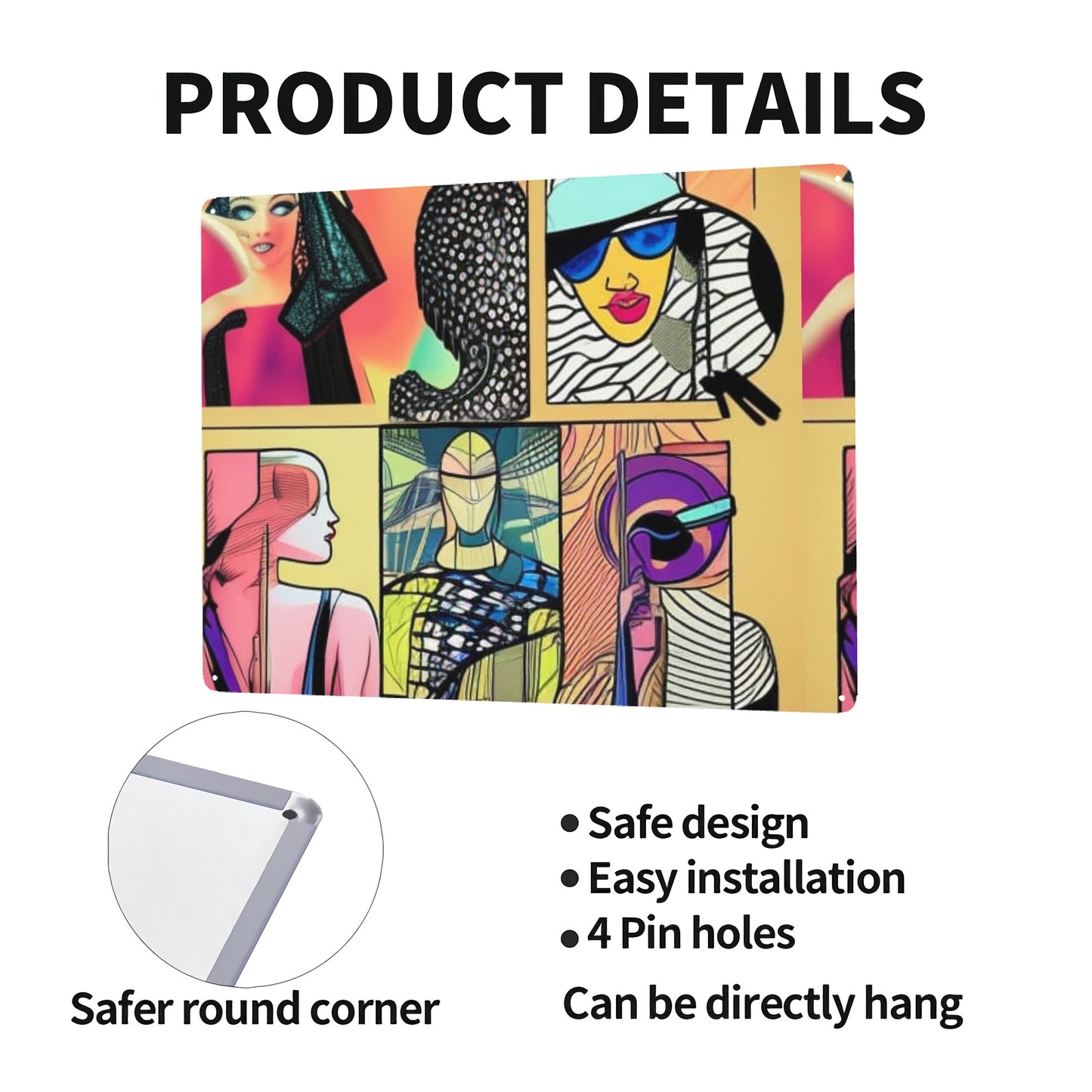 Hidden Artwork #4 | Steel Metal Art Decor 12x16in(Horizontal) | LMNE LOCAL DESIGN