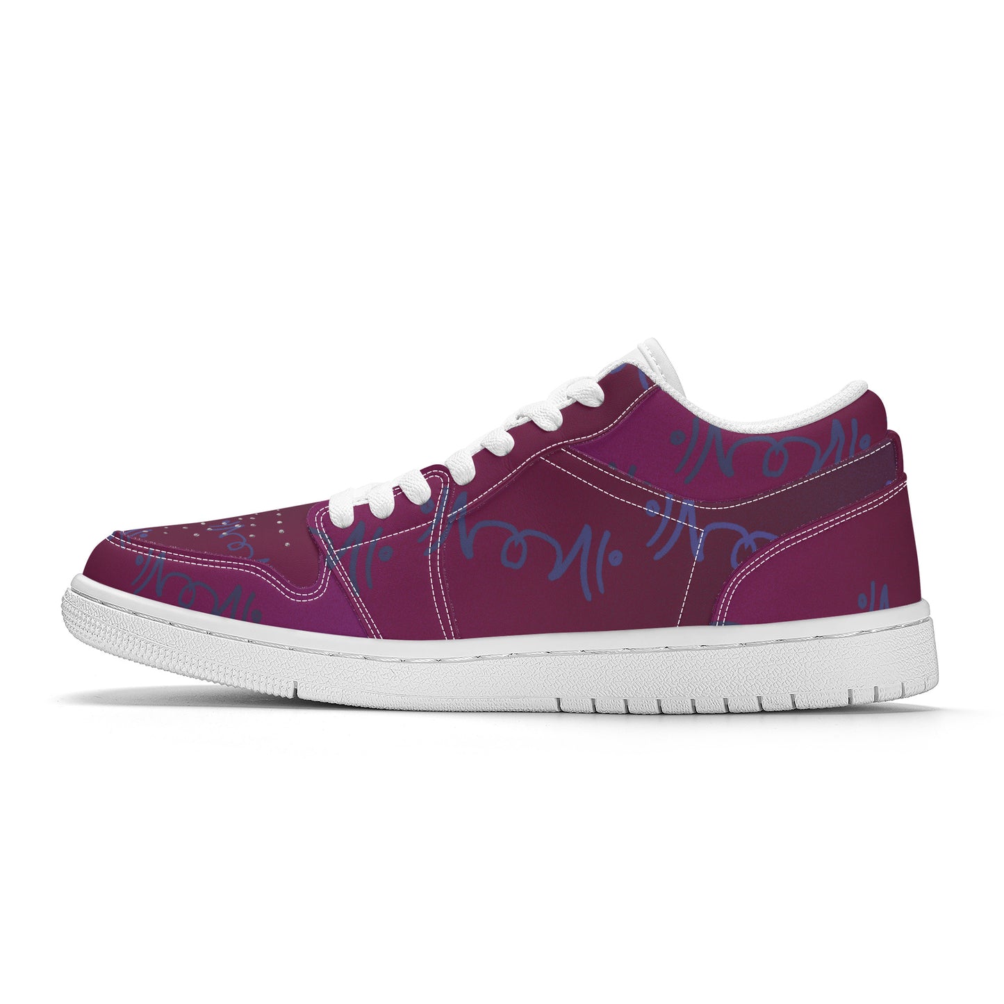 Low Top | Dark Purp Lemonei | Designed Shoes - Art Meets Apparel