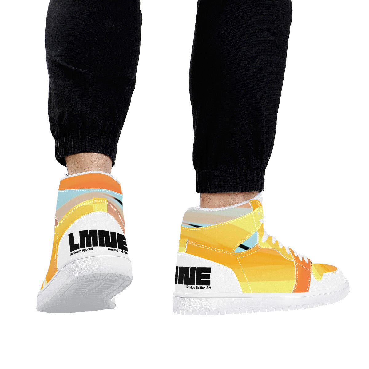 Sunset Piet #1 | High Top Vegan Leather Sneakers