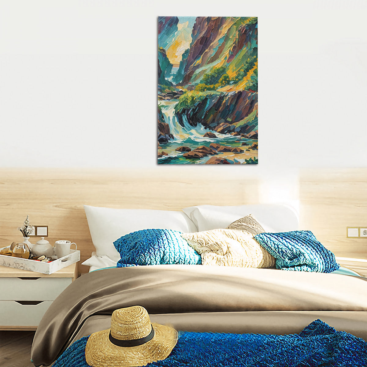 Collect the Vibe Artwork | Created by: LMNE | Canvas with Mounting Brackets 16x24in (vertical)