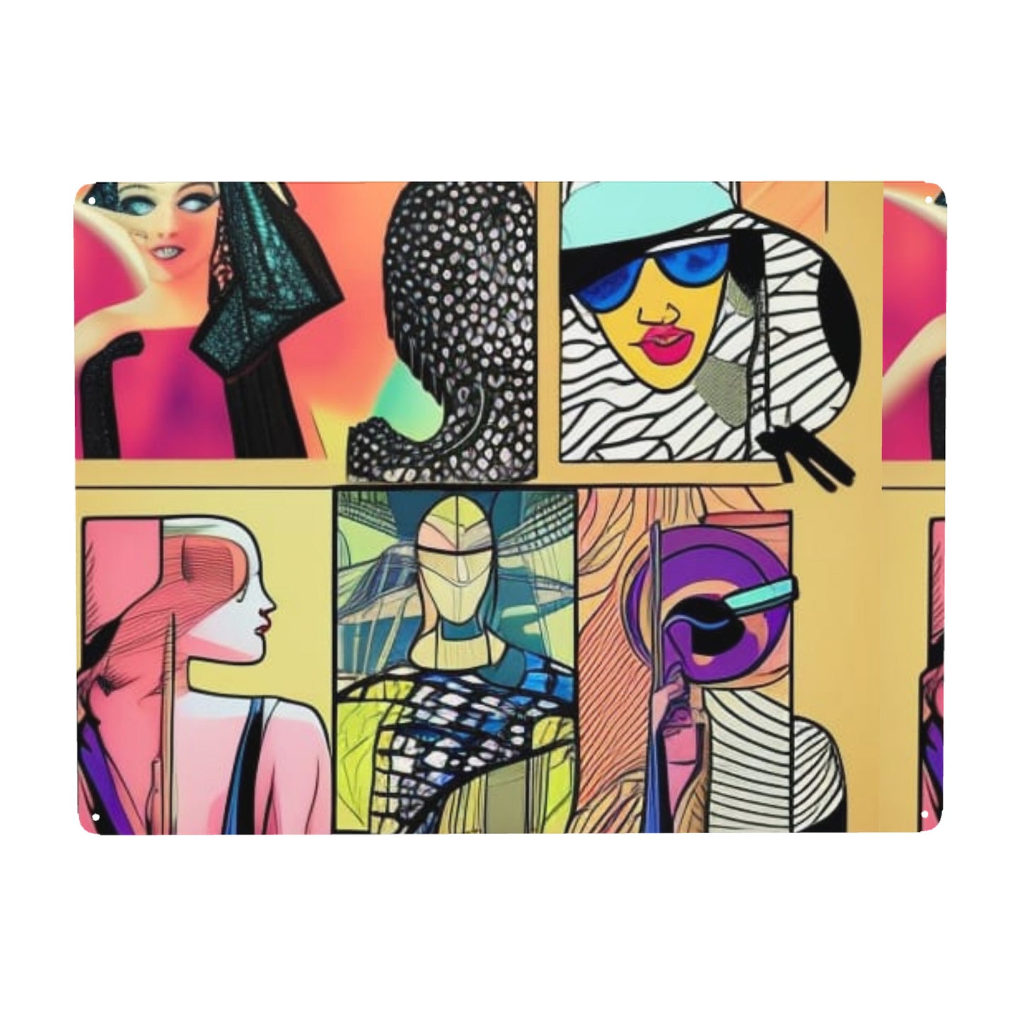 Hidden Artwork #4 | Steel Metal Art Decor 12x16in(Horizontal) | LMNE LOCAL DESIGN