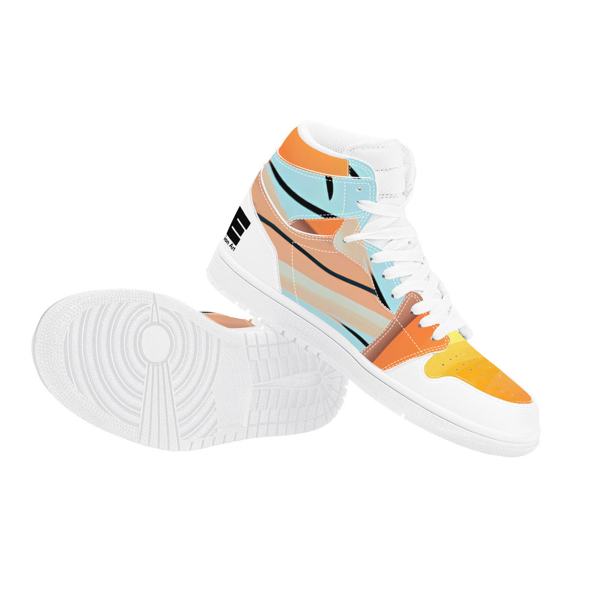 Sunset Piet #1 | High Top Vegan Leather Sneakers