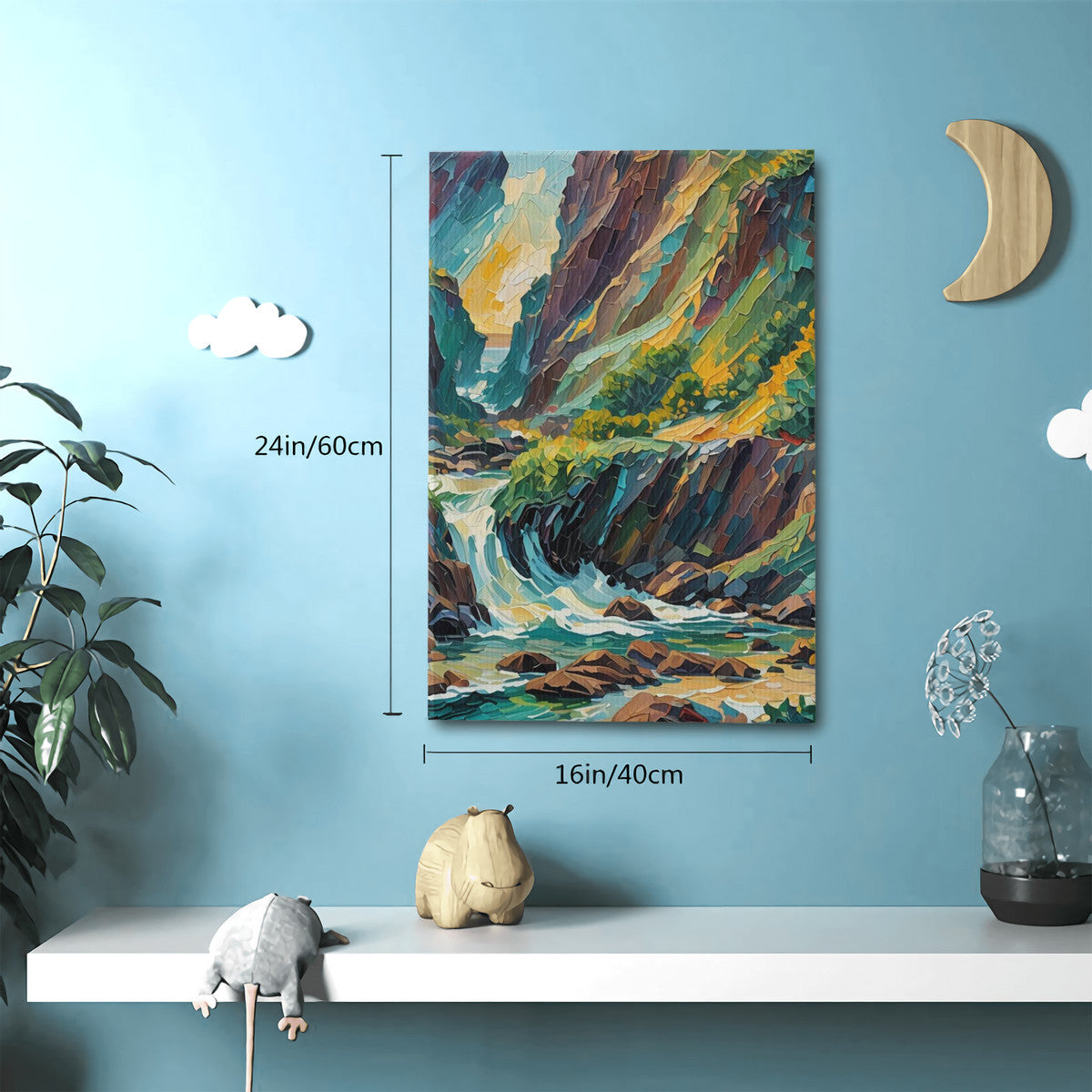 Collect the Vibe Artwork | Created by: LMNE | Canvas with Mounting Brackets 16x24in (vertical)