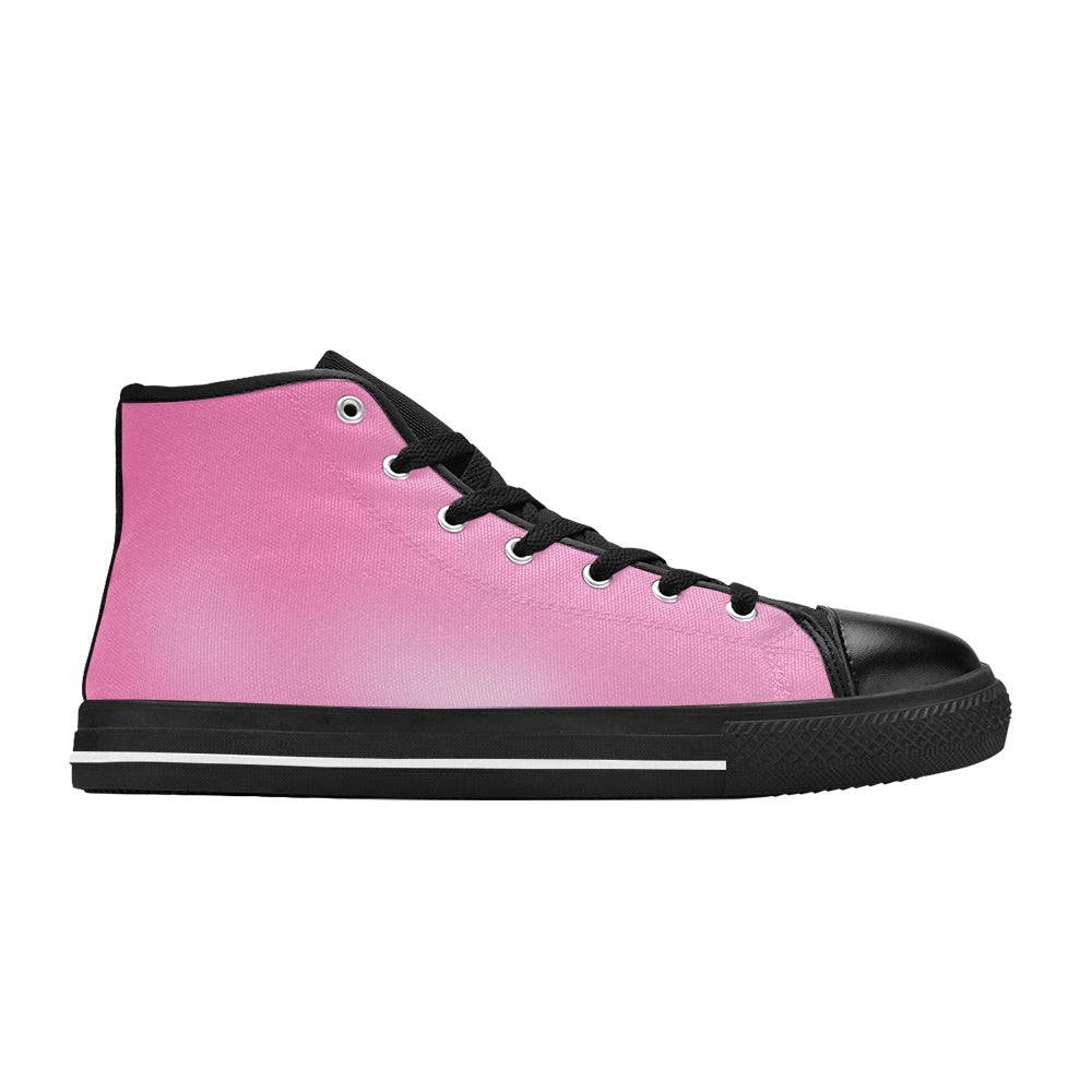 Pink Haze #1 Aquila High Top Canvas Men's Shoes Art Meets Apparel