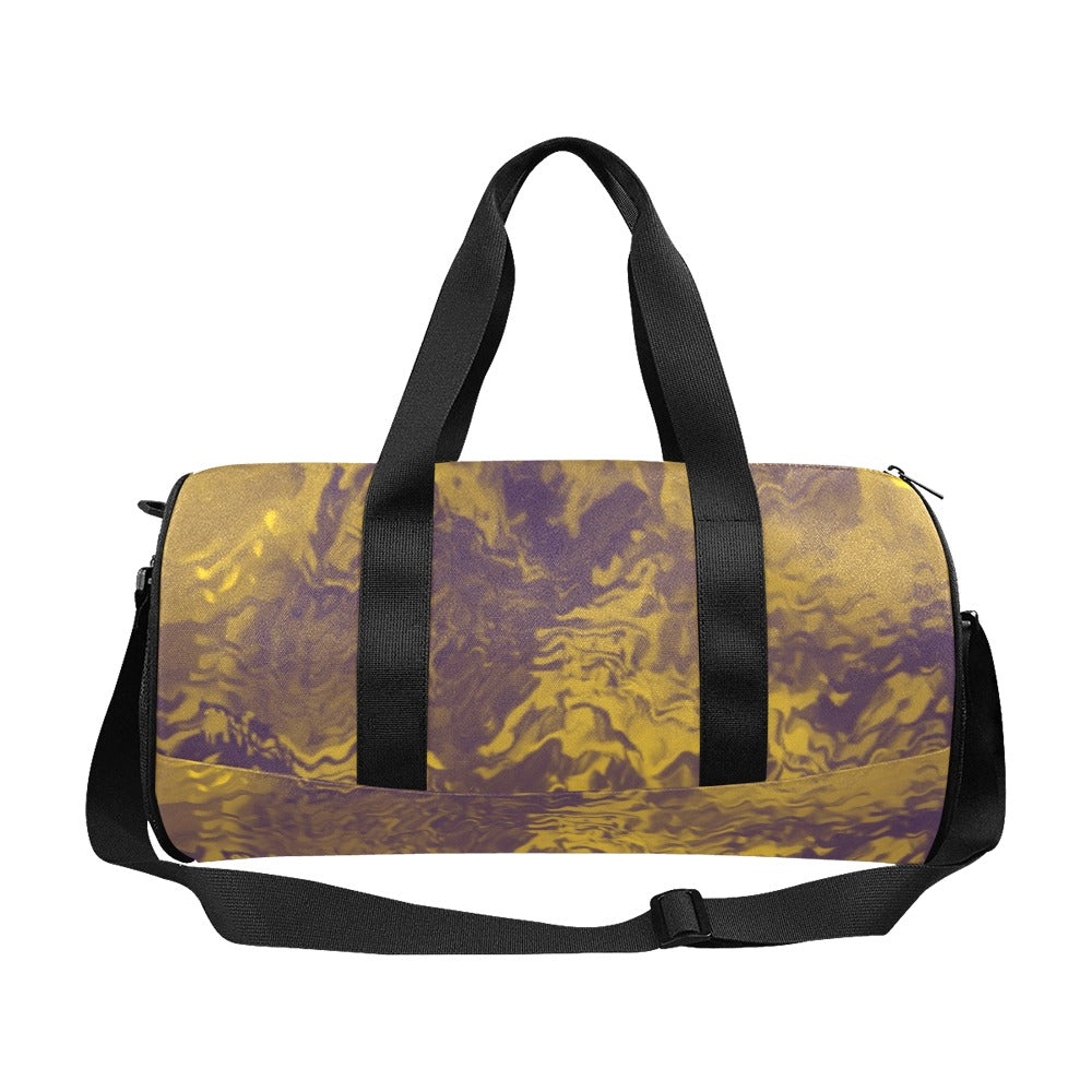 Golden Melt Travel Duffel Bag Art Meets Apparel