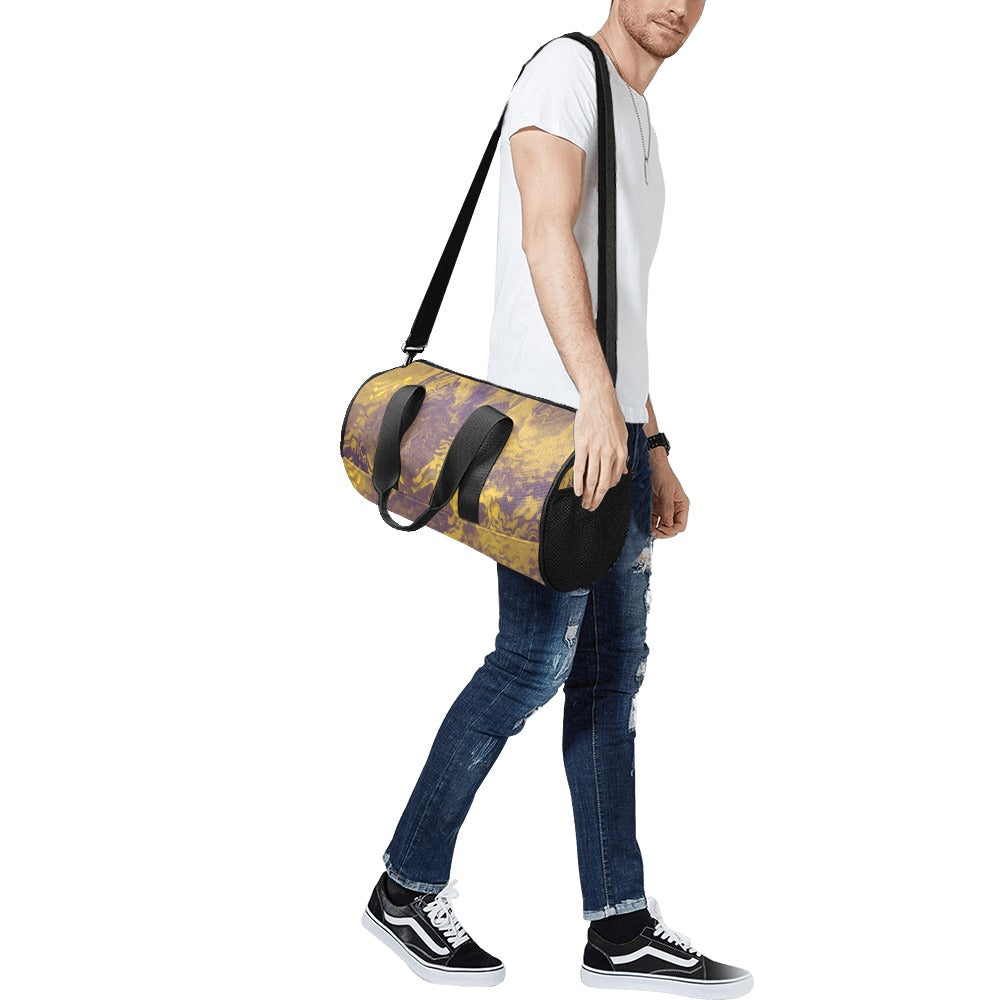 Golden Melt Travel Duffel Bag Art Meets Apparel