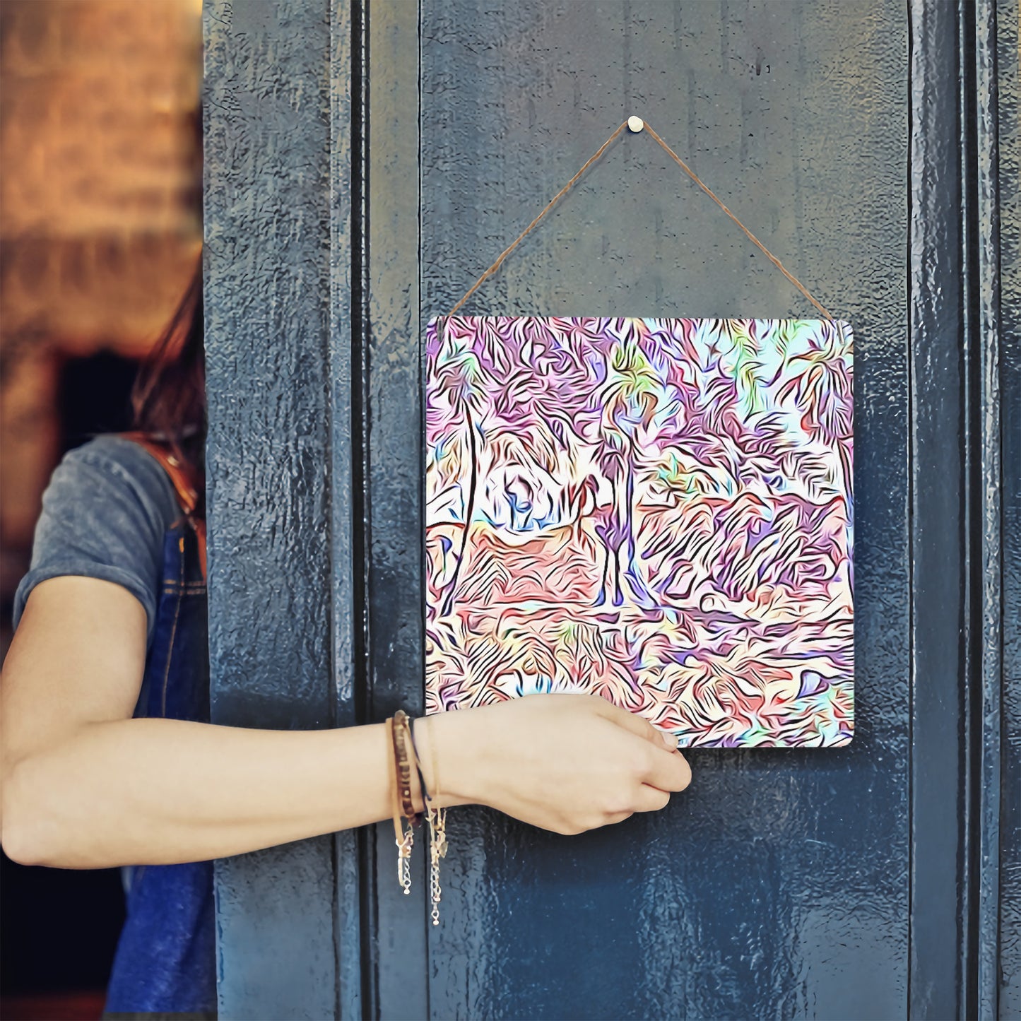 Ocean View of the Art on a Metal Canvas - Art Meets Apparel