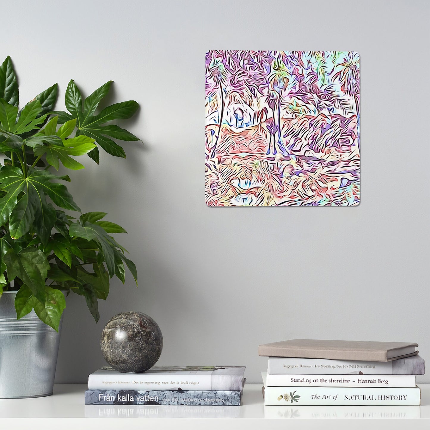 Ocean View of the Art on a Metal Canvas - Art Meets Apparel