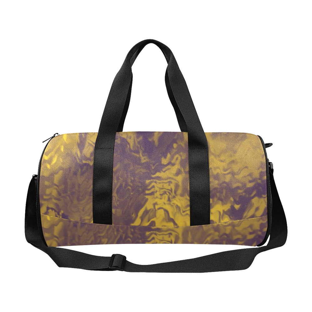 Golden Melt Travel Duffel Bag Art Meets Apparel