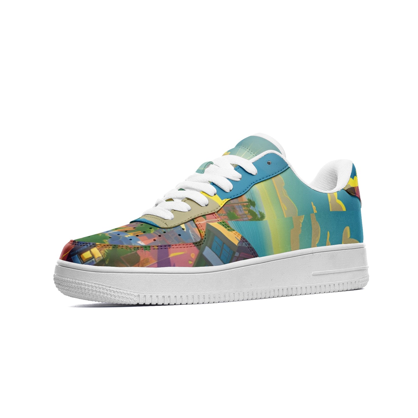 Pali Aesthetics | Low Top Leather Sneakers | Premier Sneaker Collection | Designed by Artist LMNE