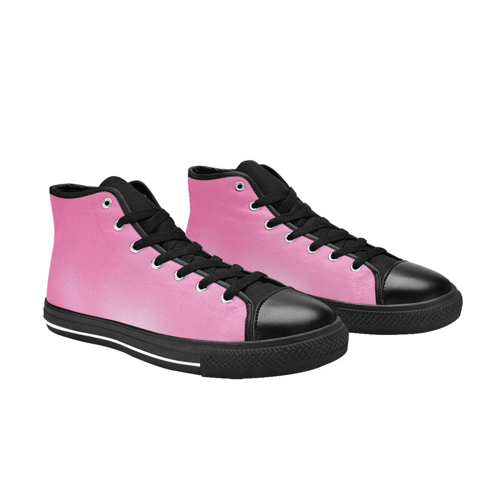 Pink Haze #1 Aquila High Top Canvas Men's Shoes Art Meets Apparel