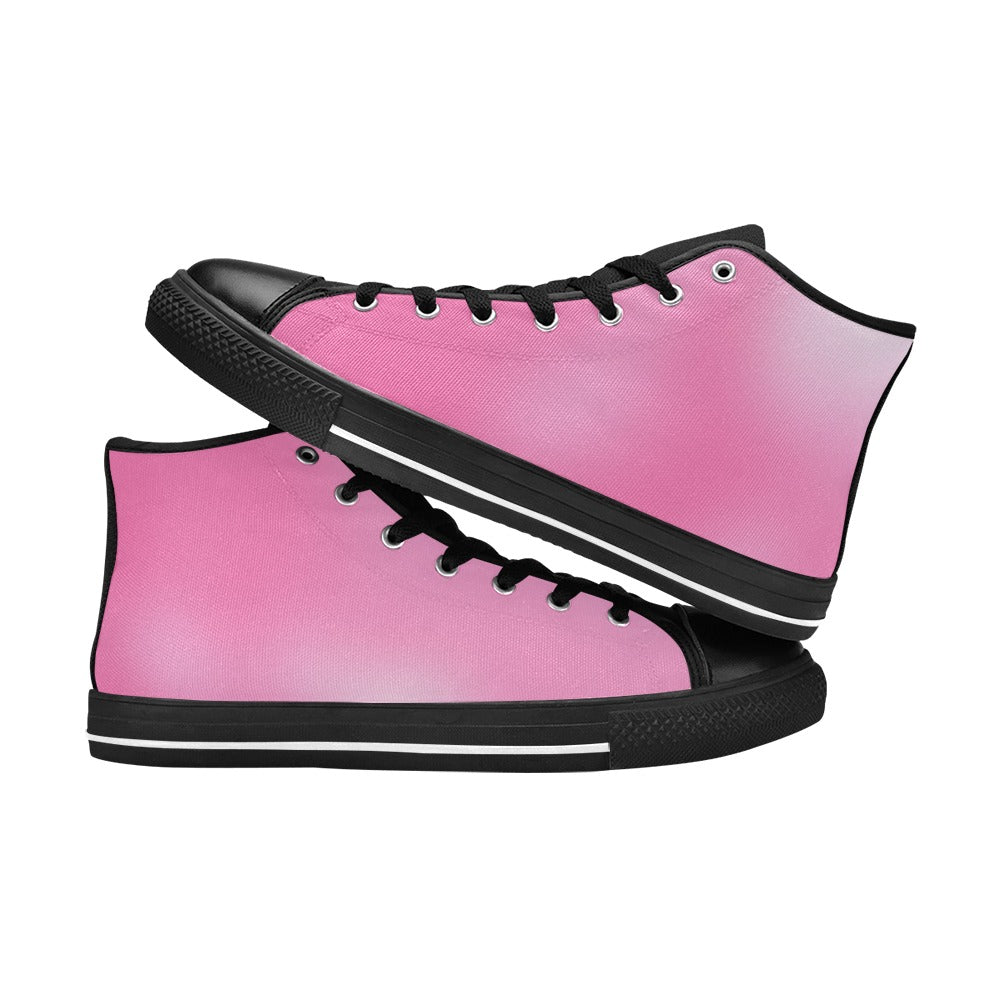 Pink Haze #1 Aquila High Top Canvas Men's Shoes Art Meets Apparel