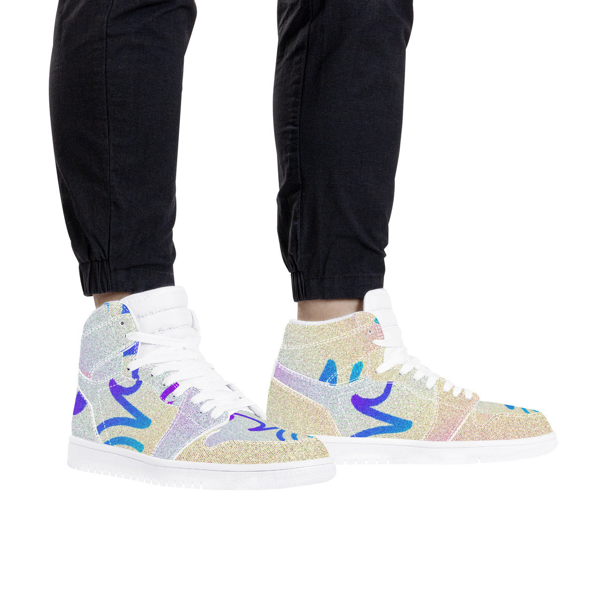 Zen Pt2 Origin Design by Lemonei Unisex High Top Sneaker Art Meets Apparel