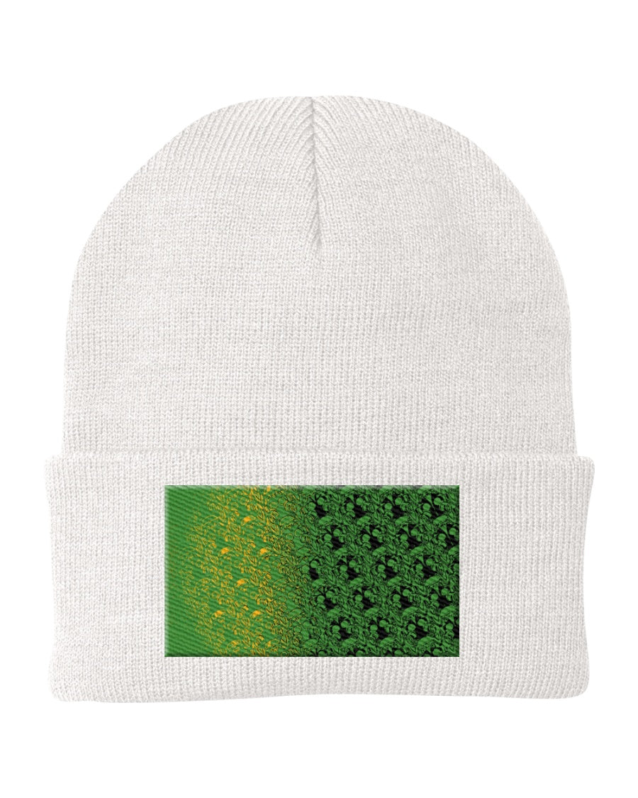 Hidden Design Knit Cap Art Meets Apparel