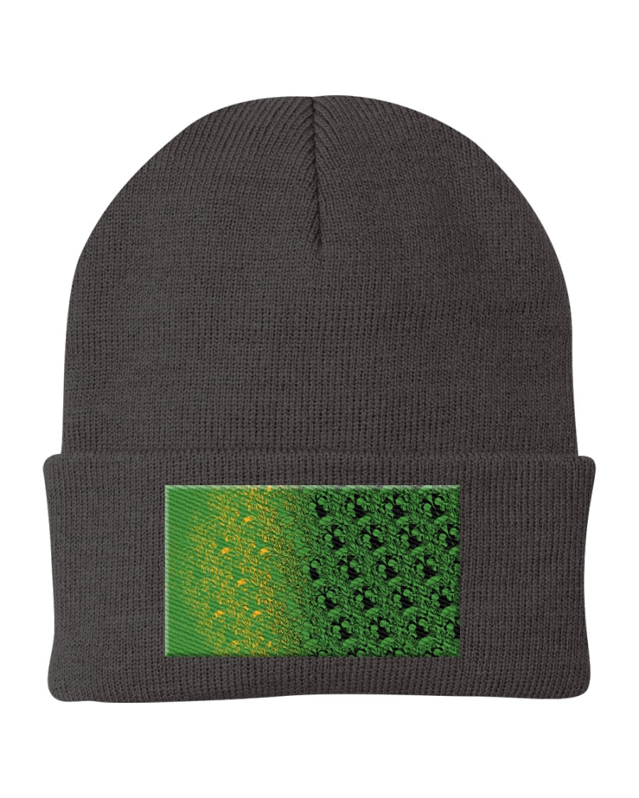 Hidden Design Knit Cap Art Meets Apparel