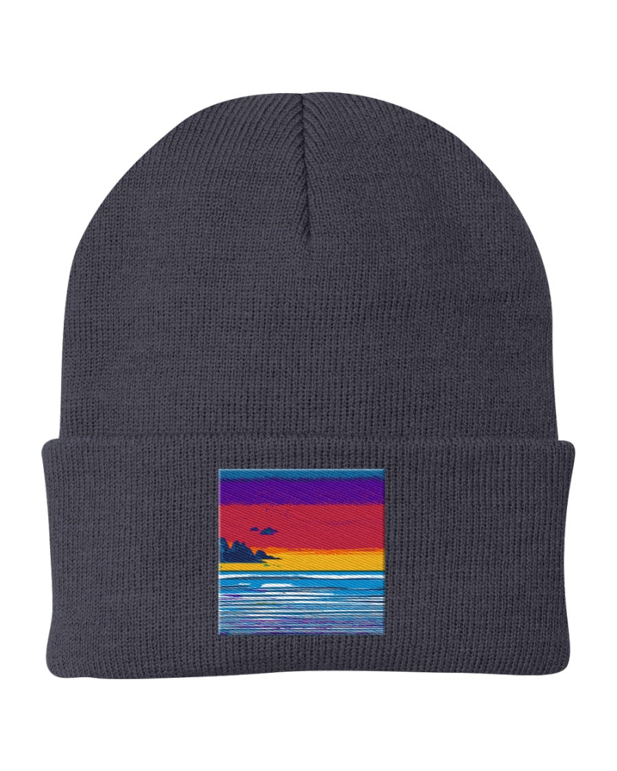 Seaside #1 Knit Cap Art Meets Apparel