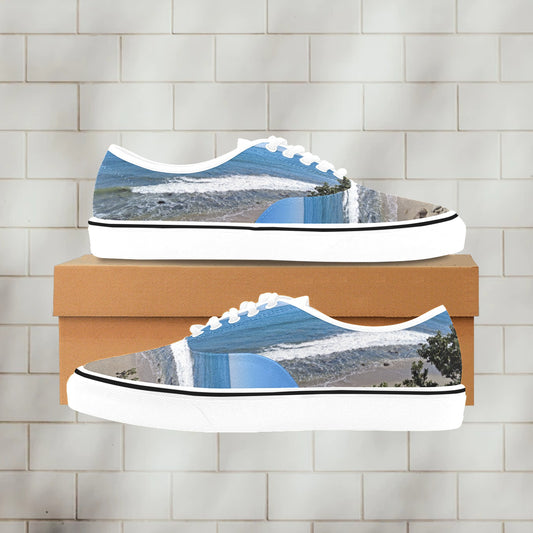 Santa Monica Pic2Shoe | Men's Classic Canvas Low Top Shoe - Art Meets Apparel