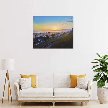 Interrupted Beauty | Frame Canvas Print 20x16 inch | Santa Monica Artist - Art Meets Apparel