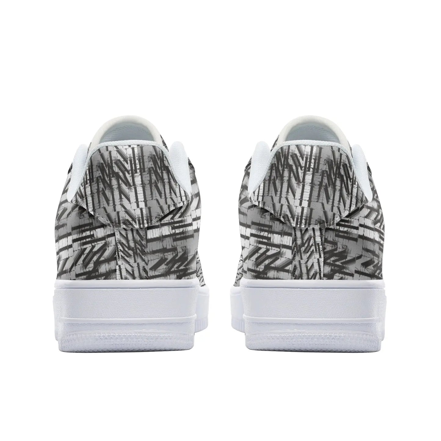 Triple Up Silver | Low Top Leather Sneakers - Image #5